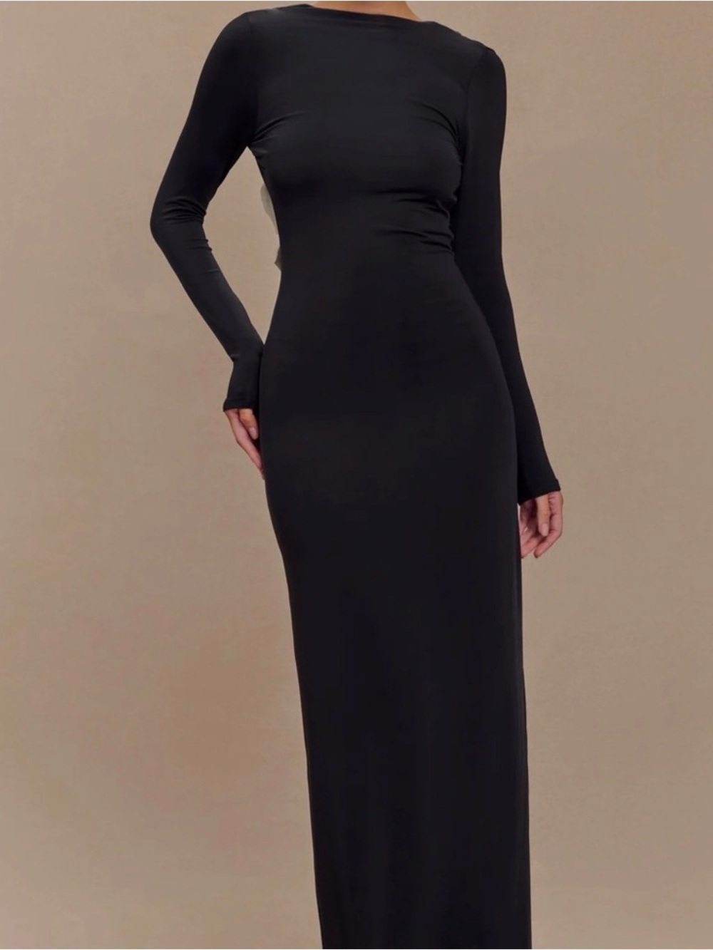 MESHKI | Bennett Slinky Long Sleeve Dress